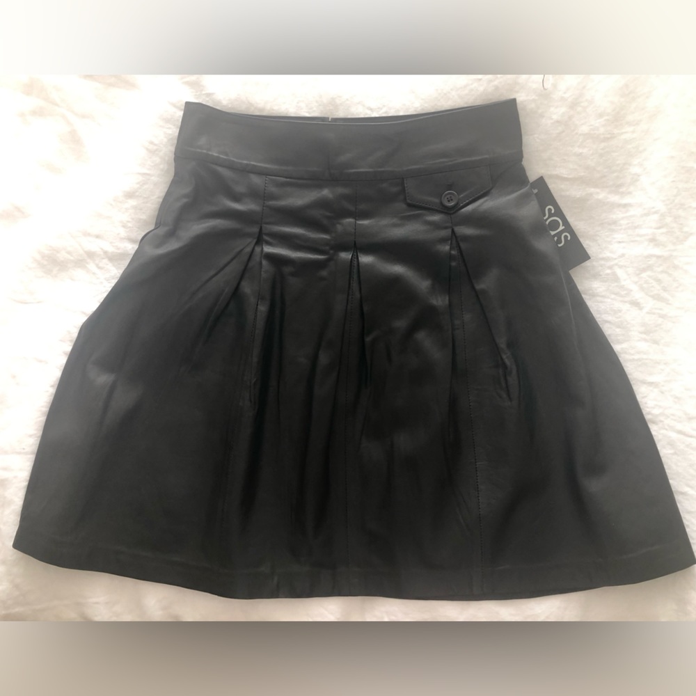 NWT S.A.S. 100% leather full skirt - Picture 1 of 10